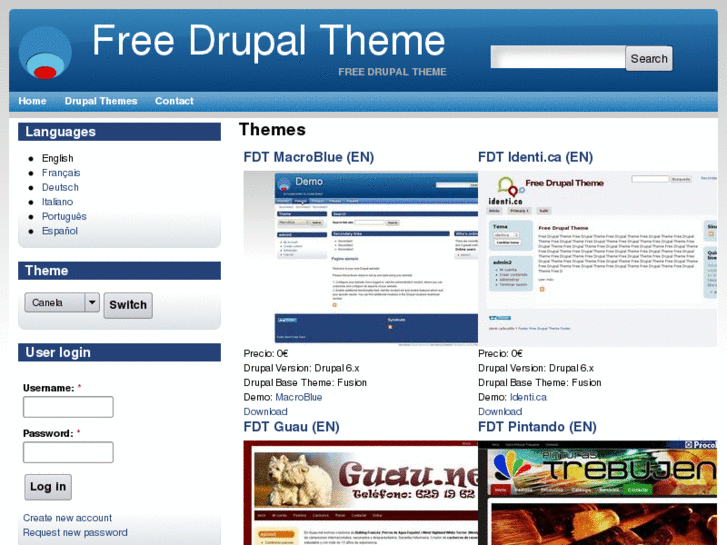 www.freedrupaltheme.net