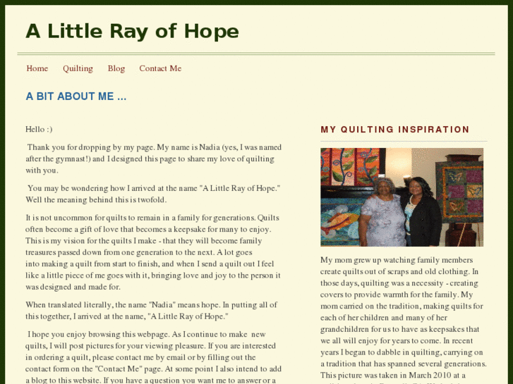 www.alittlerayofhope.com