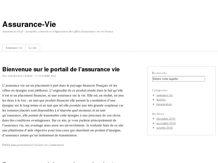 www.assurances-vie.fr