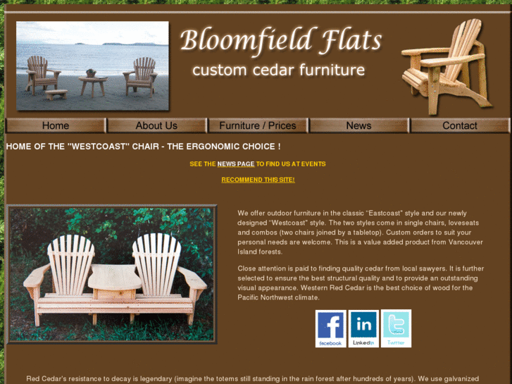 www.bloomfieldflatscustomcedarfurniture.com