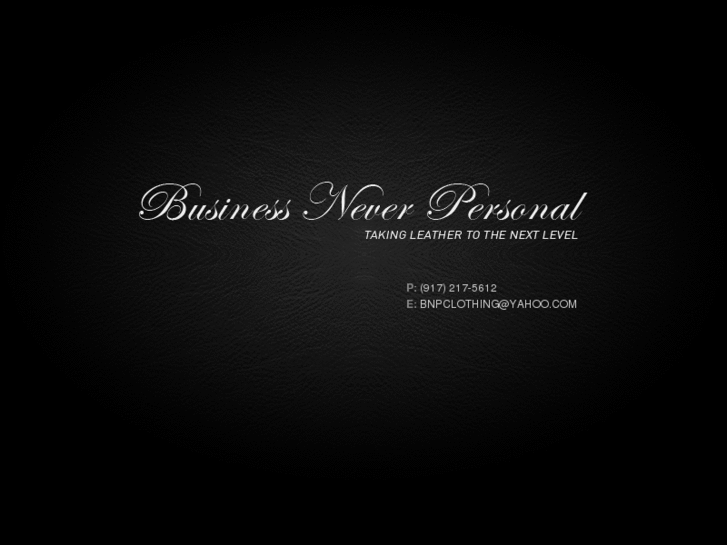 www.businessneverpersonal.com