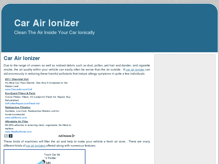 www.carairionizer.net
