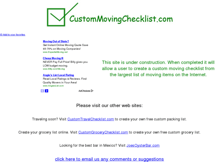 www.custommovingchecklist.com