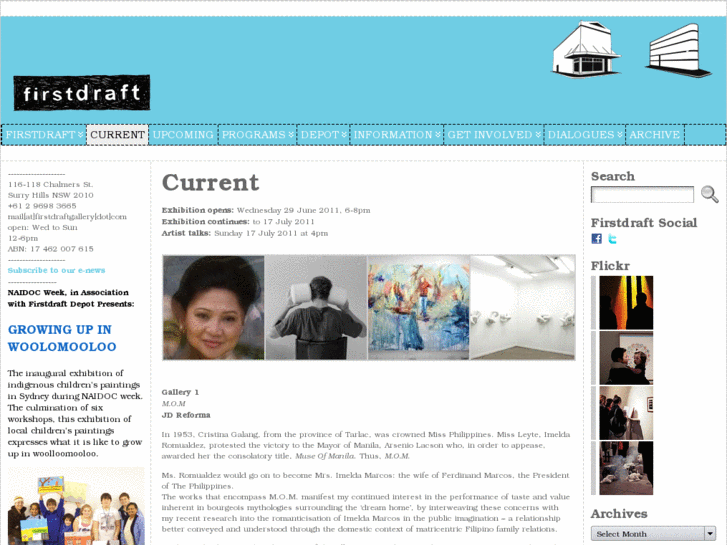 www.firstdraftgallery.com