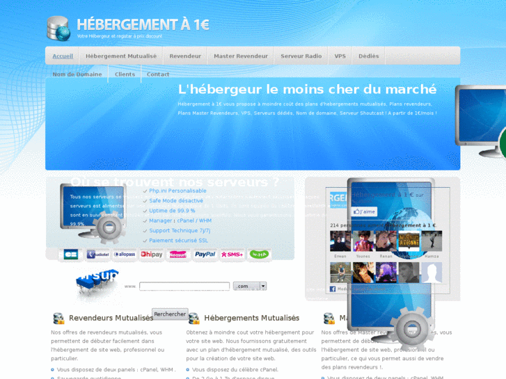 www.hebergement-a-1euro.com