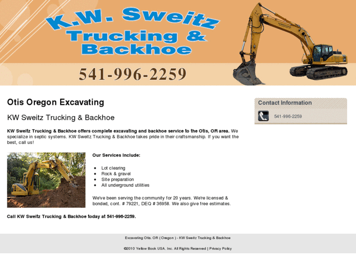 www.kwsweitztruckingandbackhoe.com