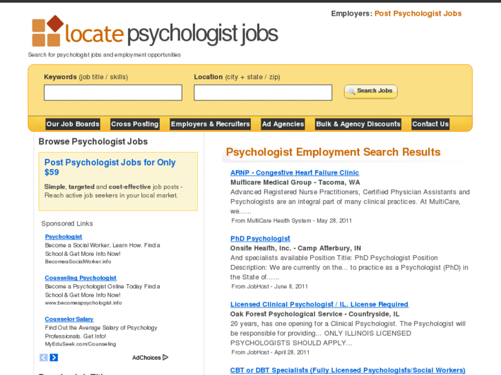 www.locatepsychologistjobs.com