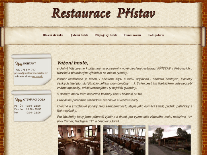 www.restauracepristav.cz