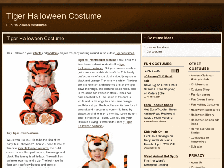 www.tigerhalloweencostume.org