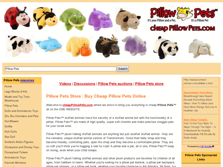 www.cheappillowpets.com