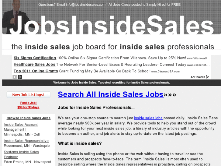 www.jobsinsidesales.com