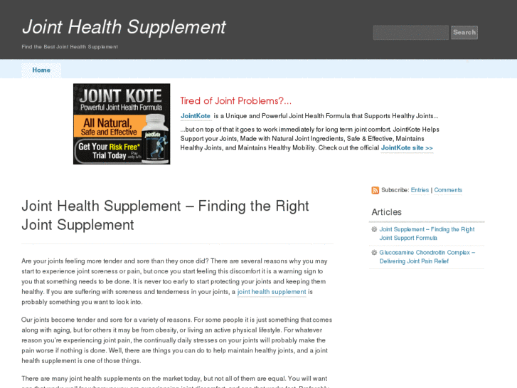 www.jointhealthsupplement.org