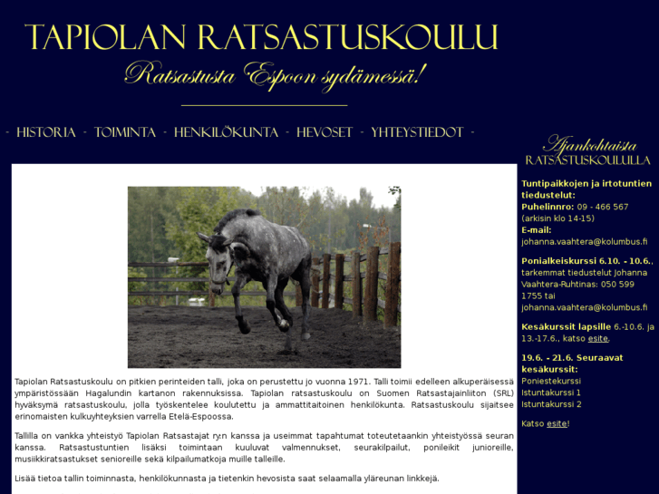 www.tapiolanratsastuskoulu.net