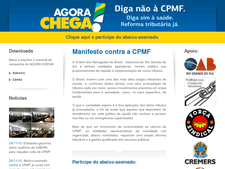 www.agorachegacpmfnao.com.br