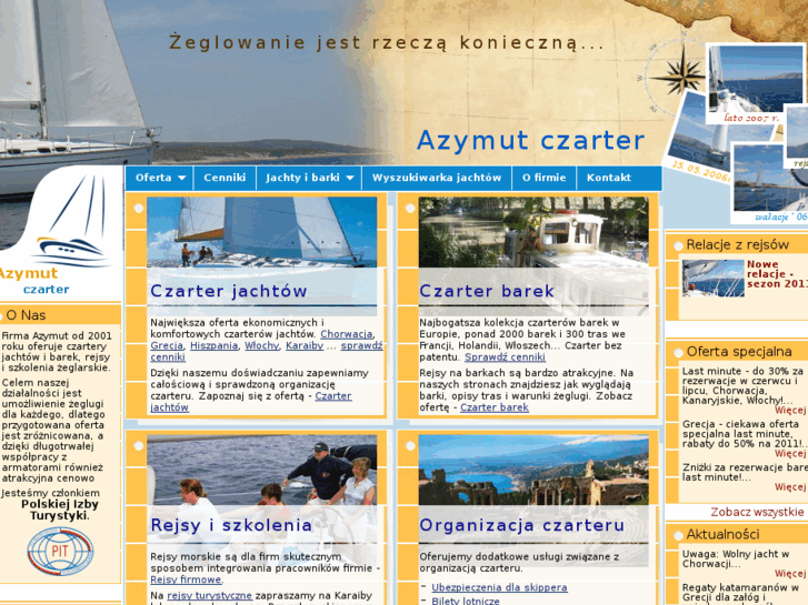 www.azymutczarter.com.pl