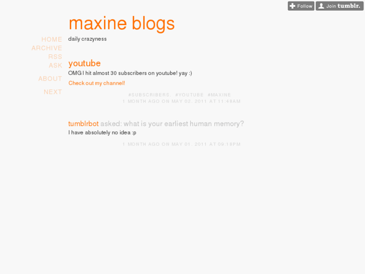 www.maxineblogs.com