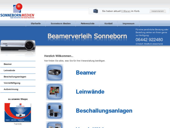 www.beamerverleih-sonneborn.de