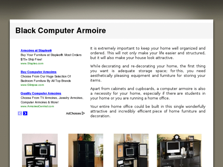 www.blackcomputerarmoire.com