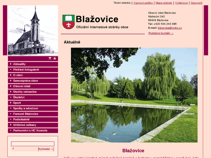 www.blazovice.eu