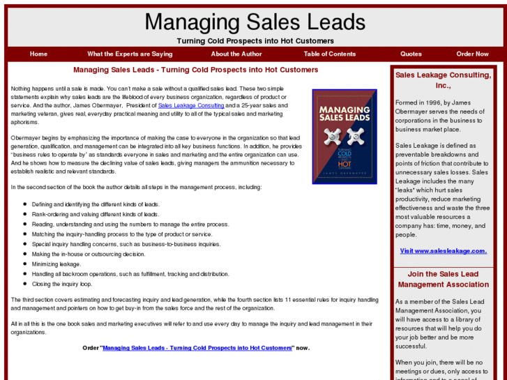 www.managingsalesleads.com