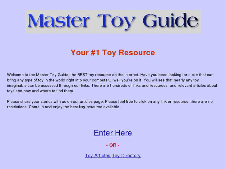 www.mastertoyguide.com