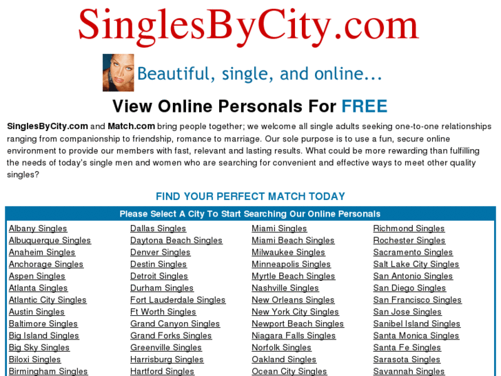 www.singlesbycity.com