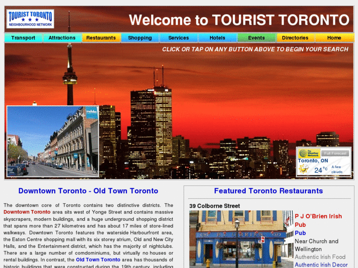 www.touristtoronto.com