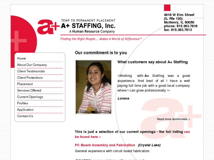 www.aplusstaffing.com