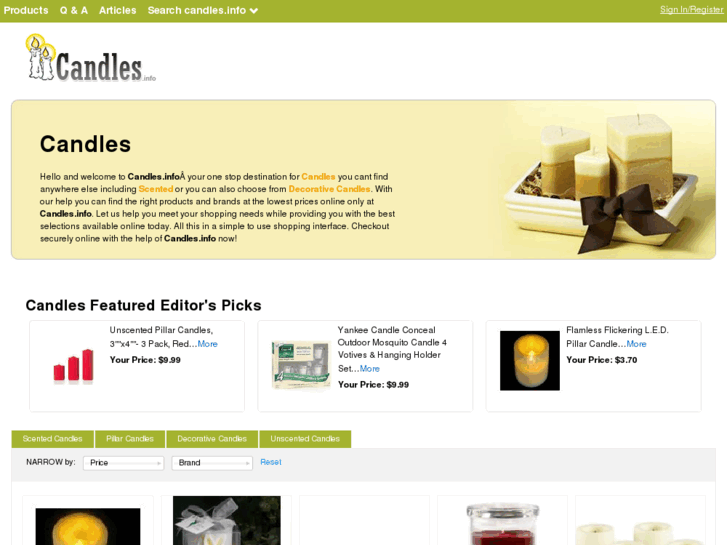 www.candles.info