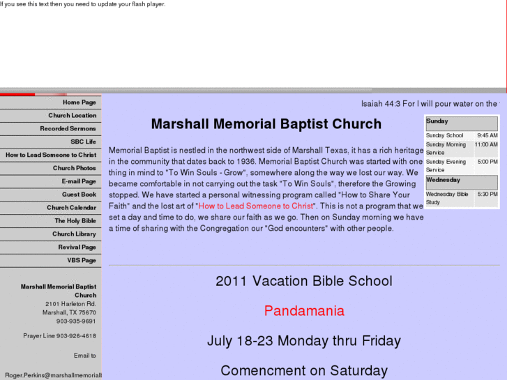 www.marshallmemorialbaptistchurch.org