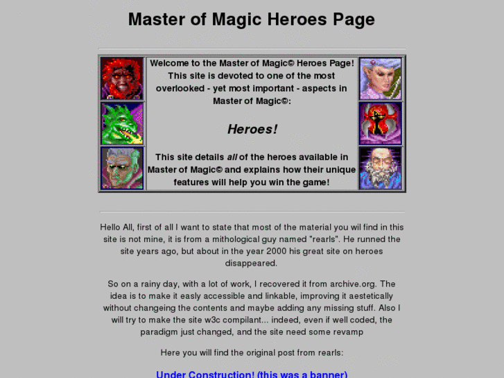 www.masterofmagic.org