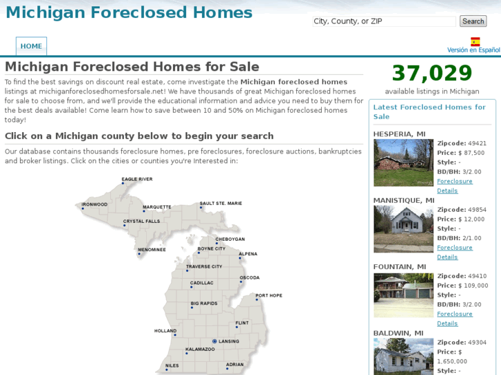 www.michiganforeclosedhomesforsale.net