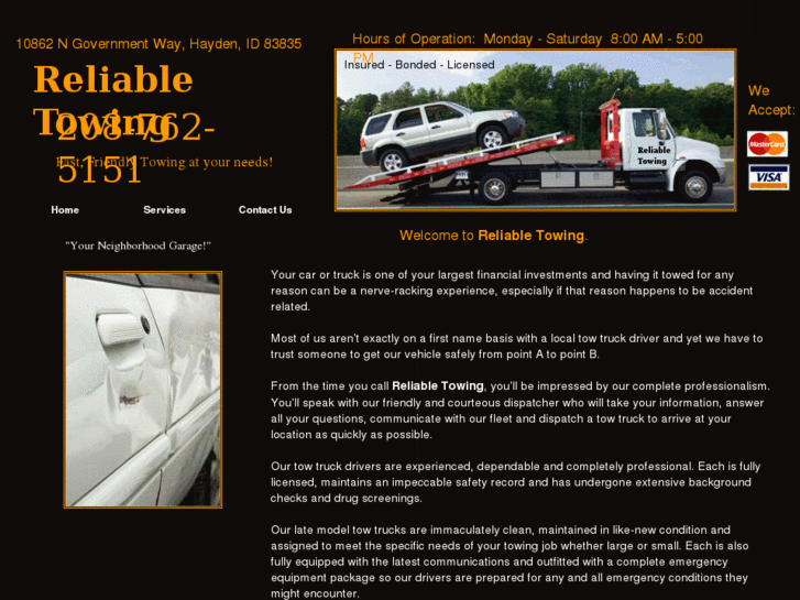 www.reliabletowing.biz