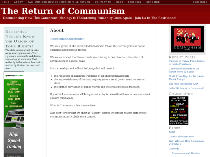 www.returnofcommunism.com