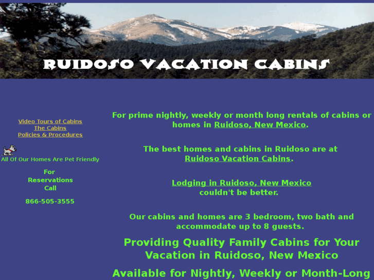 www.ruidosovacationcabins.com