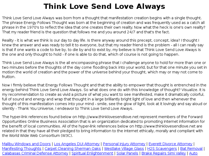 www.thinklovesendlove.net