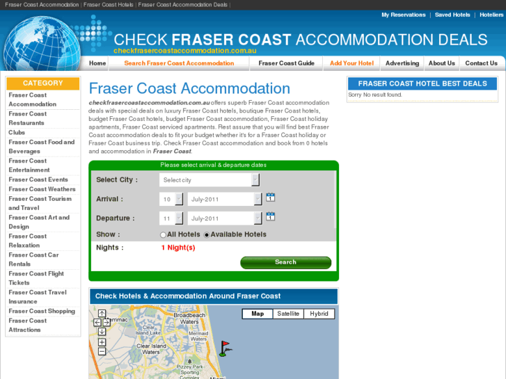 www.checkfrasercoastaccommodation.com.au