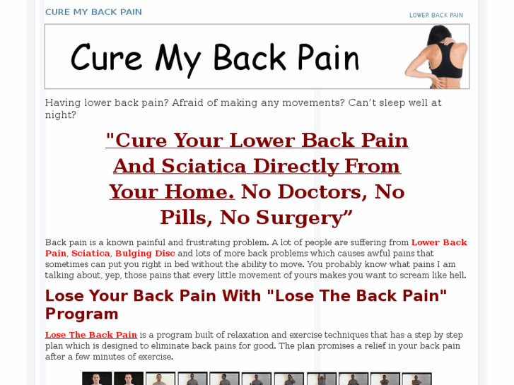 www.cure-my-back-pain.com