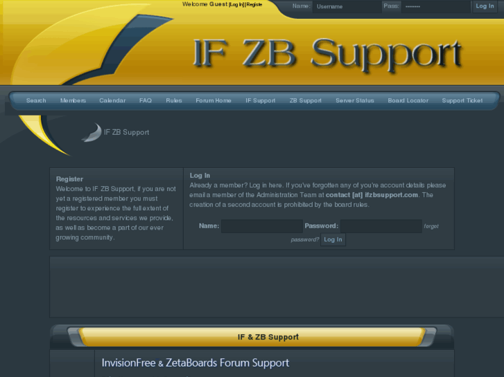 www.ifzbsupport.com