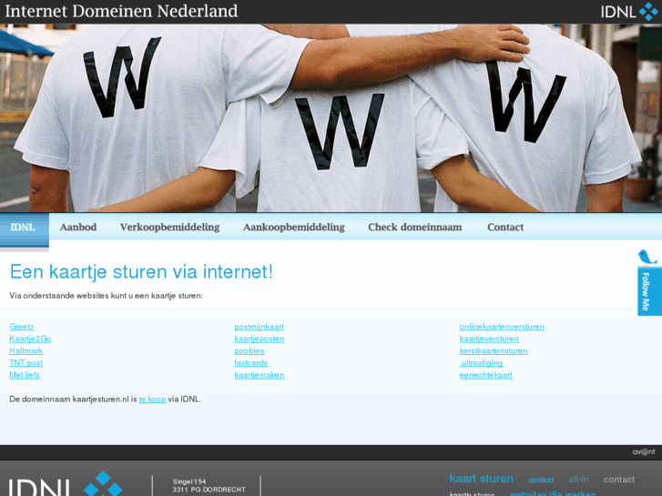 www.kaartjesturen.nl