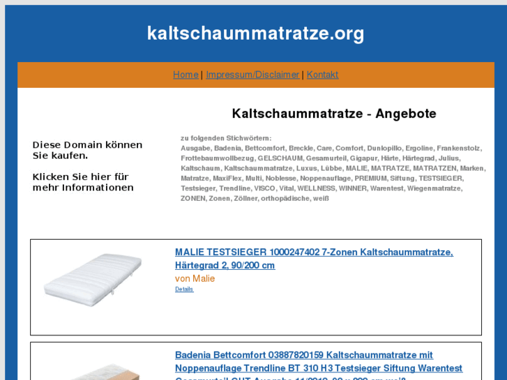www.kaltschaummatratze.org