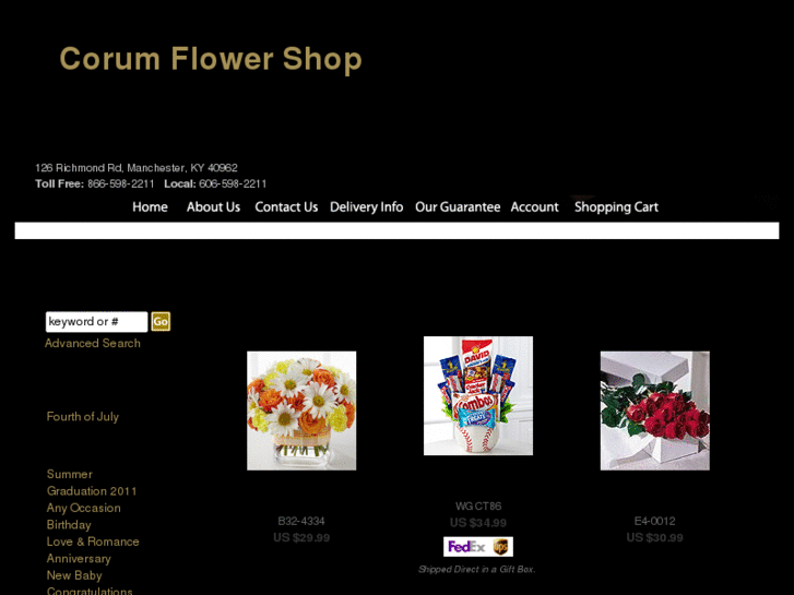 www.corumflowershop.com