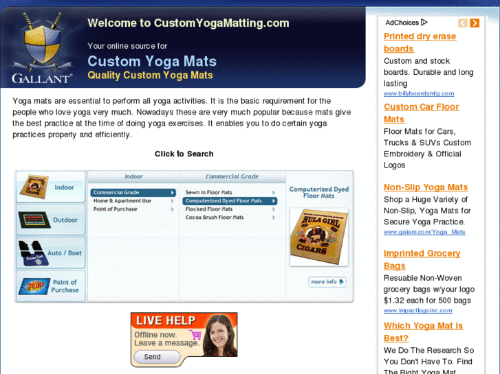 www.customyogamatting.com