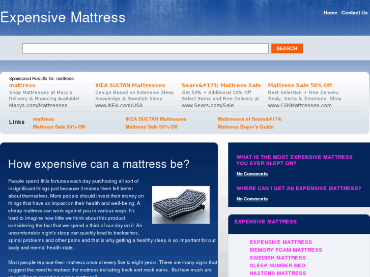 www.expensivemattress.com