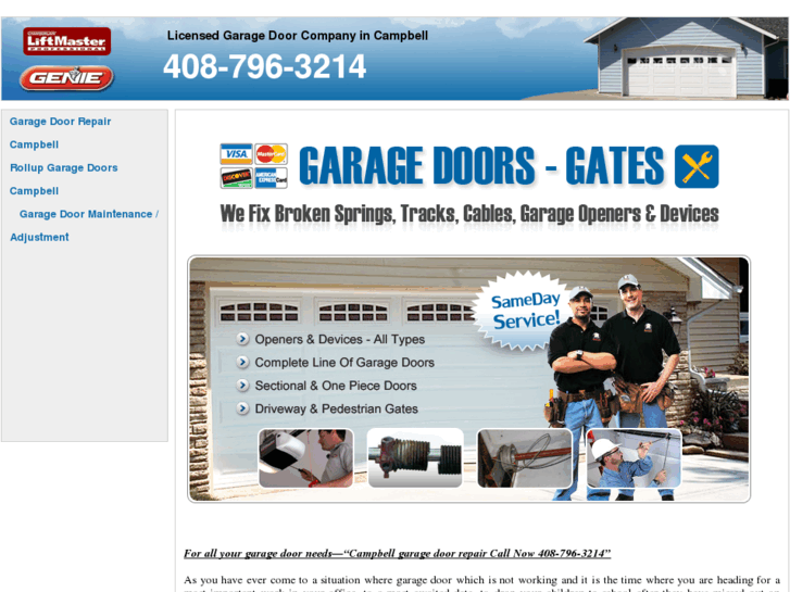 www.garagedoorrepaircampbell.com