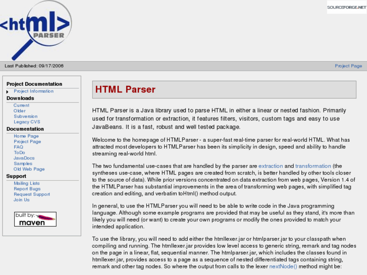 www.htmlparser.org