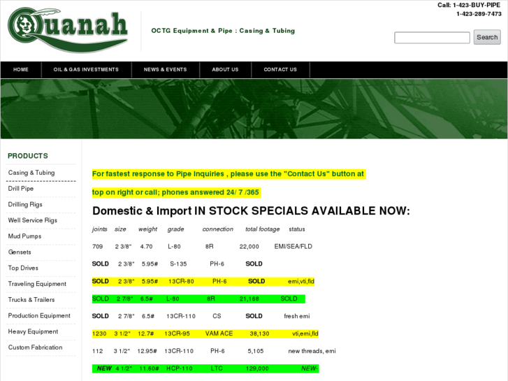 www.quanahpipe.com