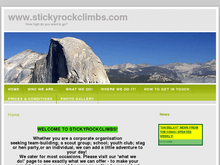 www.stickyrockclimbs.com