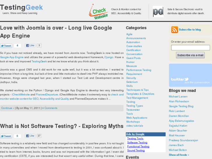 www.testinggeek.com