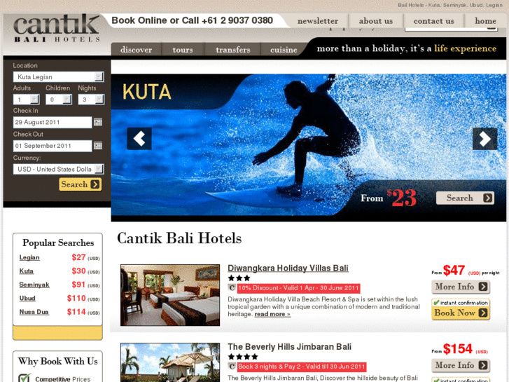 www.cantikbalihotels.com